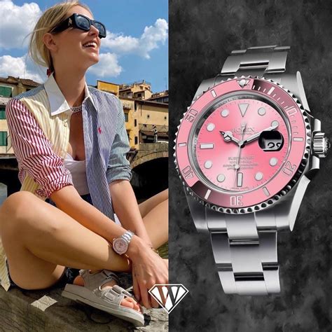 Chiara Ferragni Rolex Submariner: Pink Luxury Timepiece .